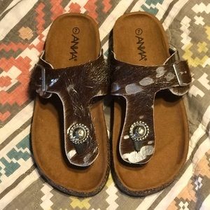 Cowhide Sandals